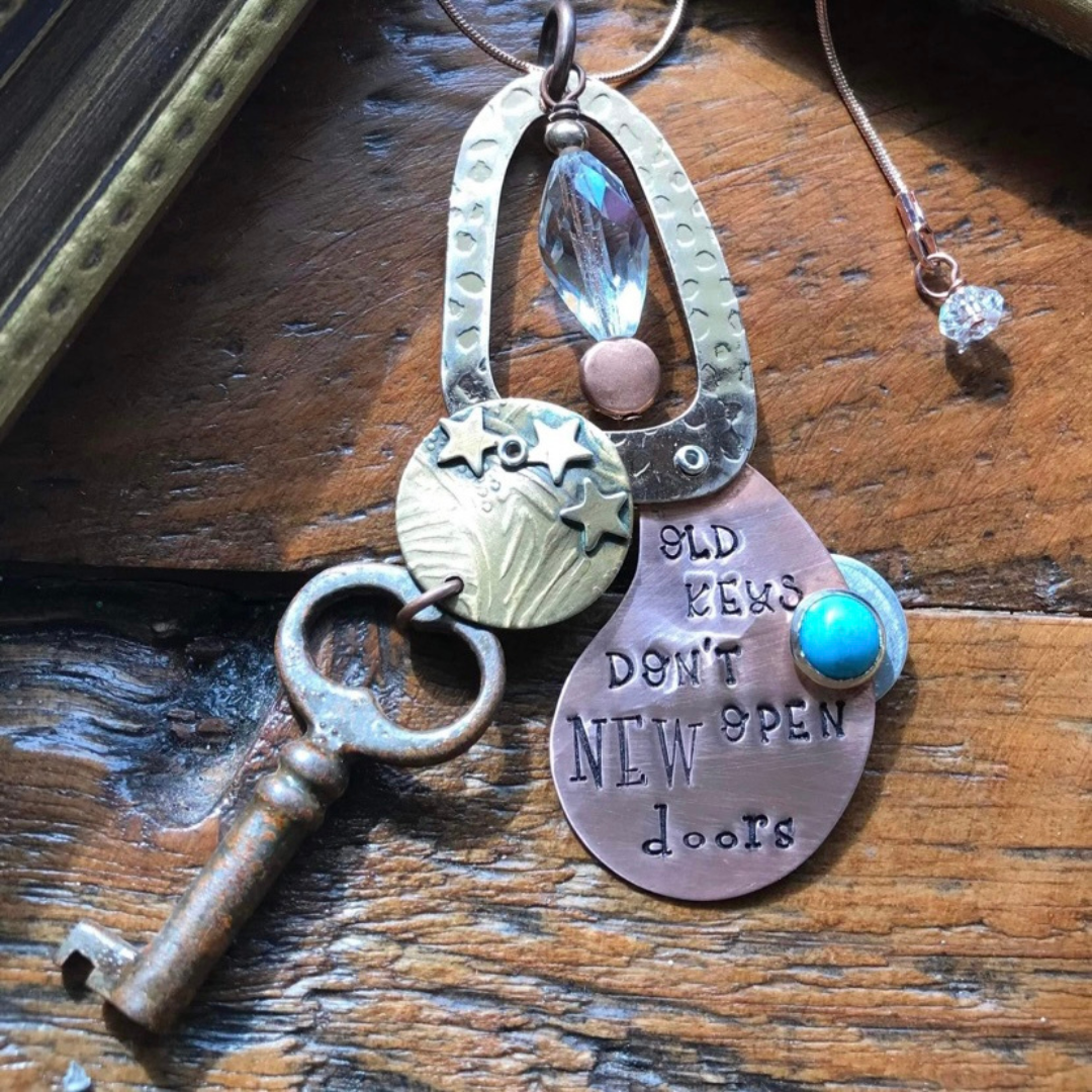 Open Doors Necklace, Lock & Key